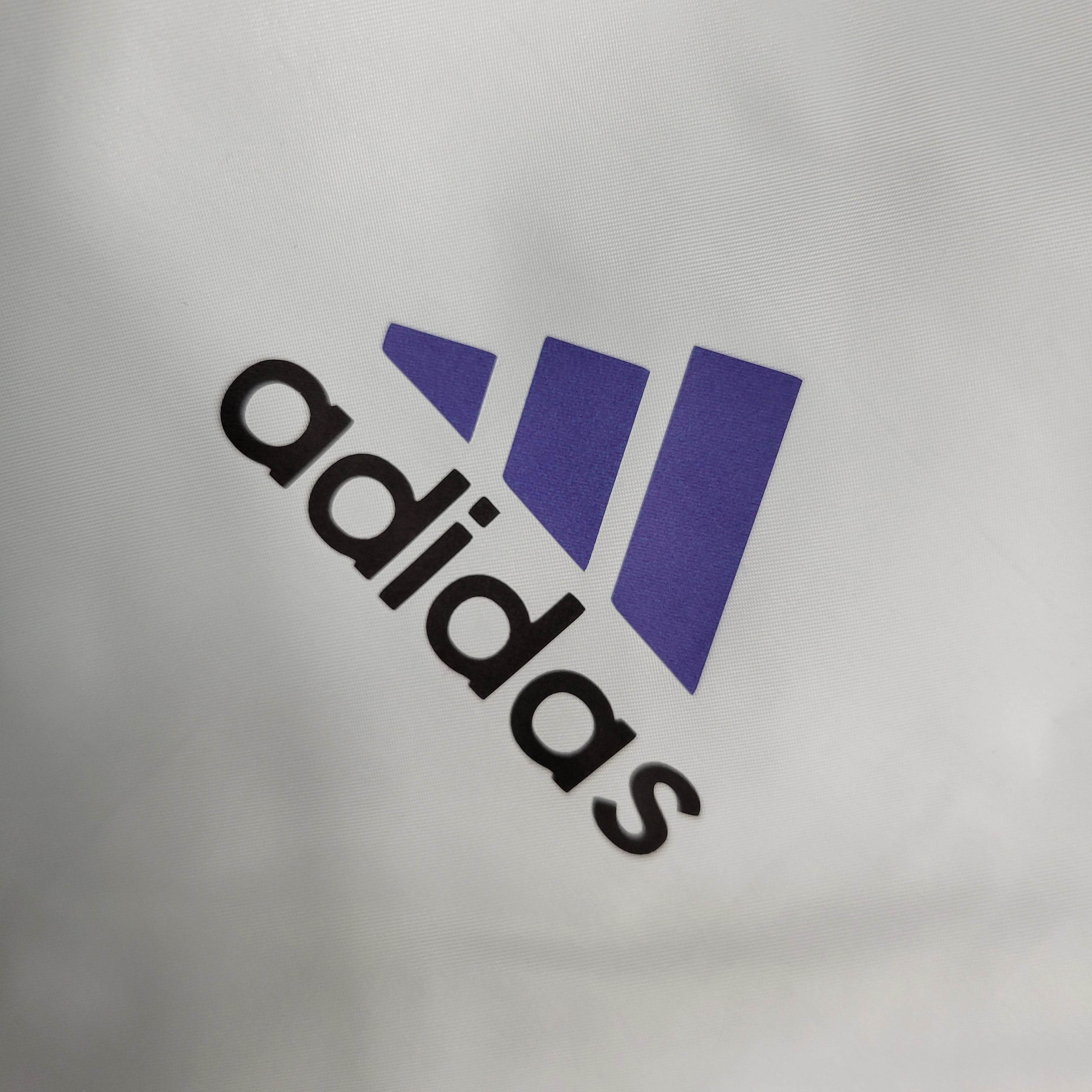 2023/2024 Real Madrid Reversible Windbreaker White:football jersey mysite: unitedjerseyfootball 邓江浪:football