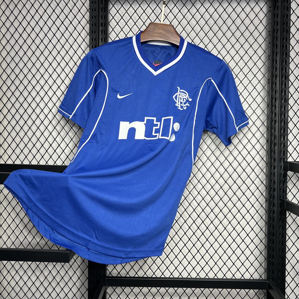 GlobeJersey-Retro Glasgow Rangers 1999-01 Home Stadium Jersey