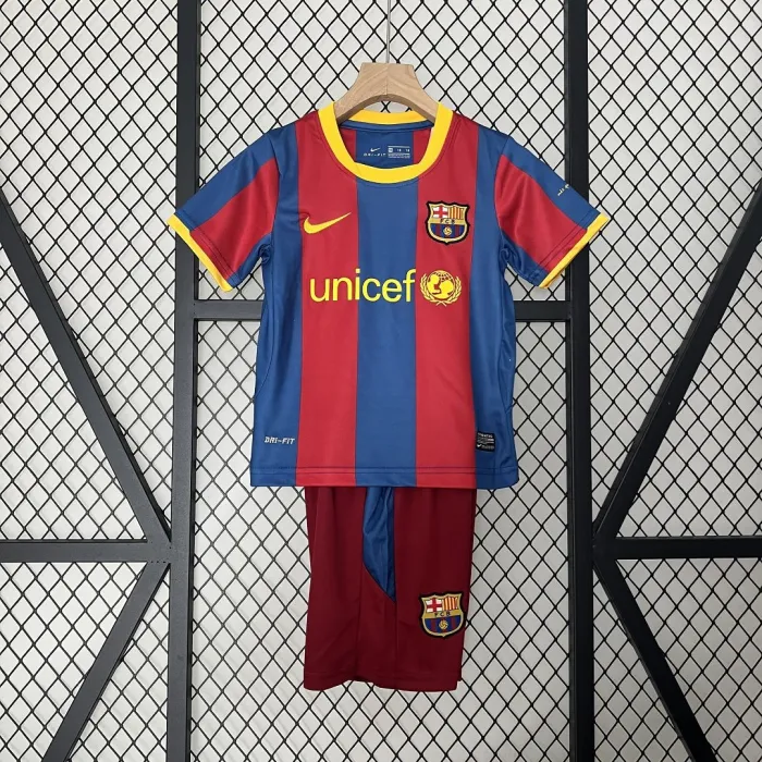 2010/2011 Retro Barcelona Home Football Shirt 1:1 Thai Quality Kids Size:football jersey mysite: unitedjerseyfootball 邓江浪:football