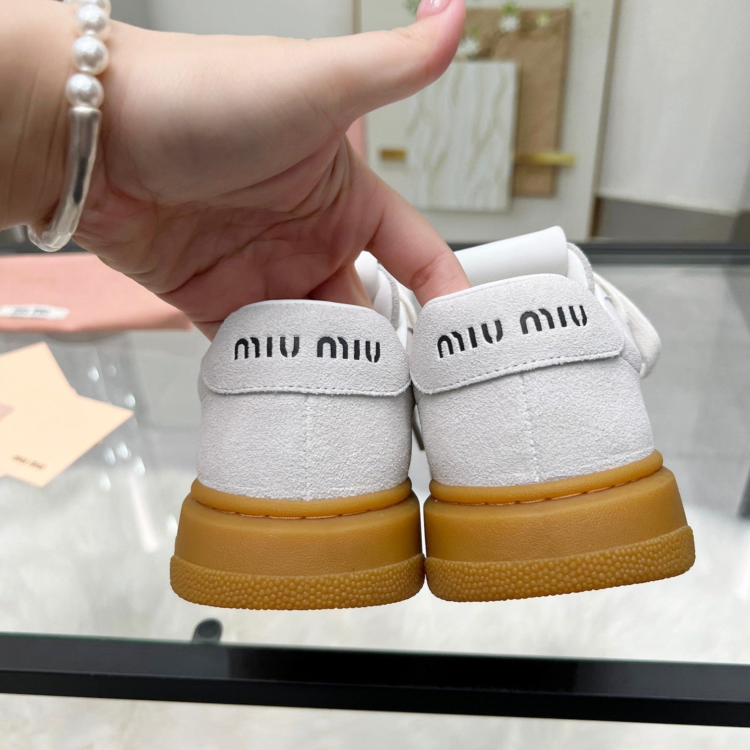 ECRU SNEAKERS IN LIGHT GREY SUEDE、mysite、Cacoeks