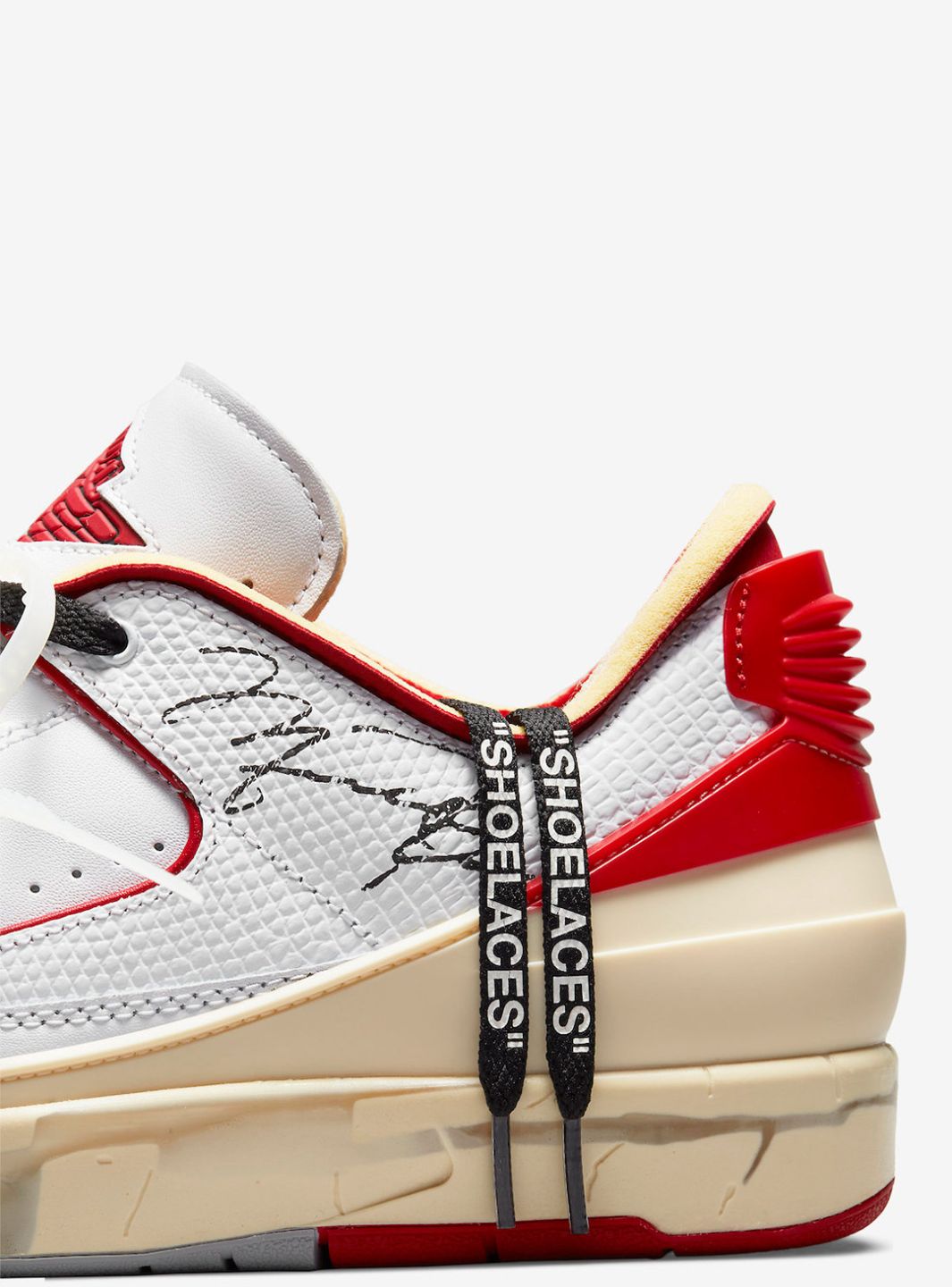 Air Jordan 2 Retro Low SP Off-White White Red、JORDAN、Cacoeks
