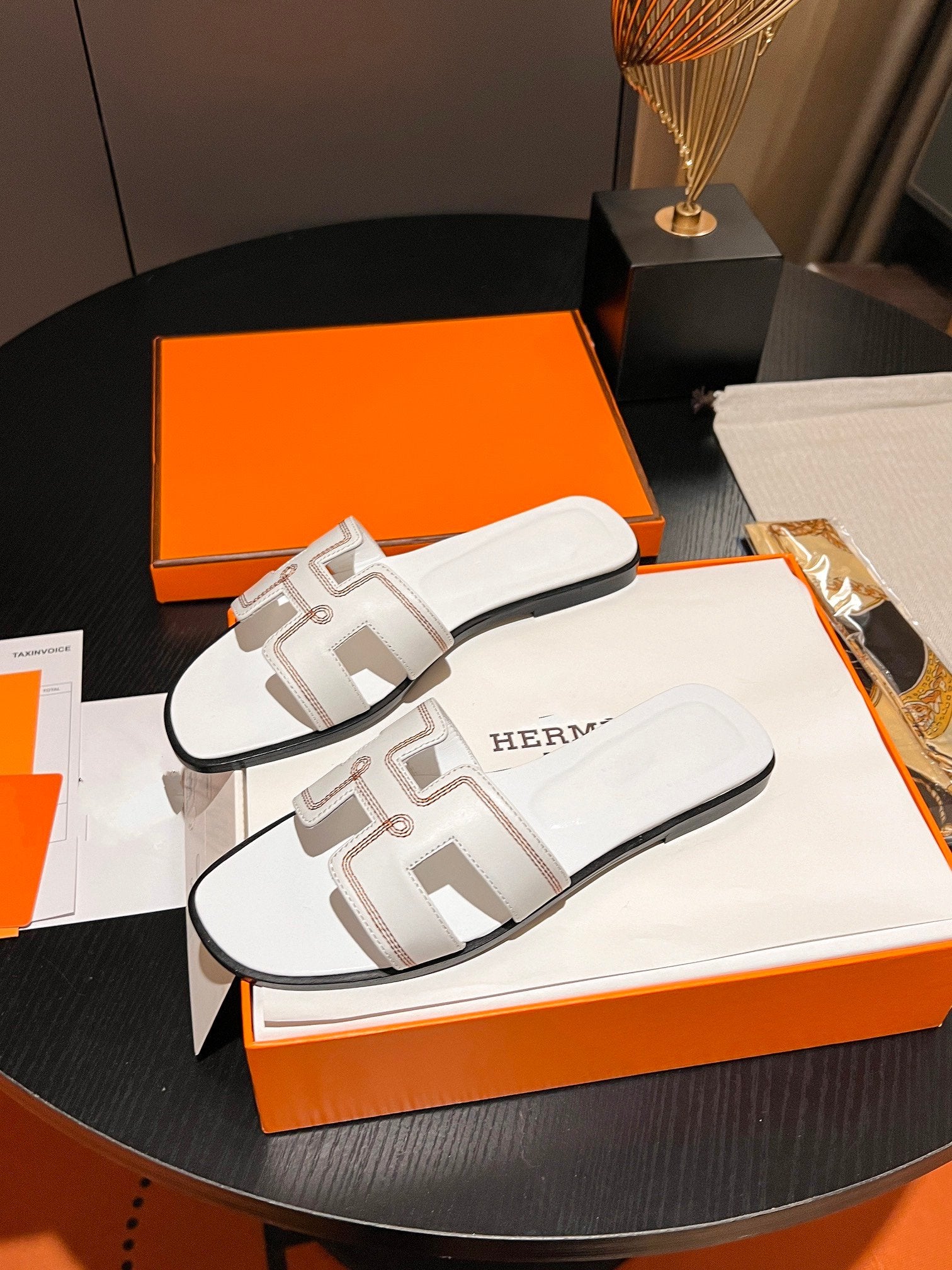 0RAN SANDAL Calfskin White、mysite、Cacoeks