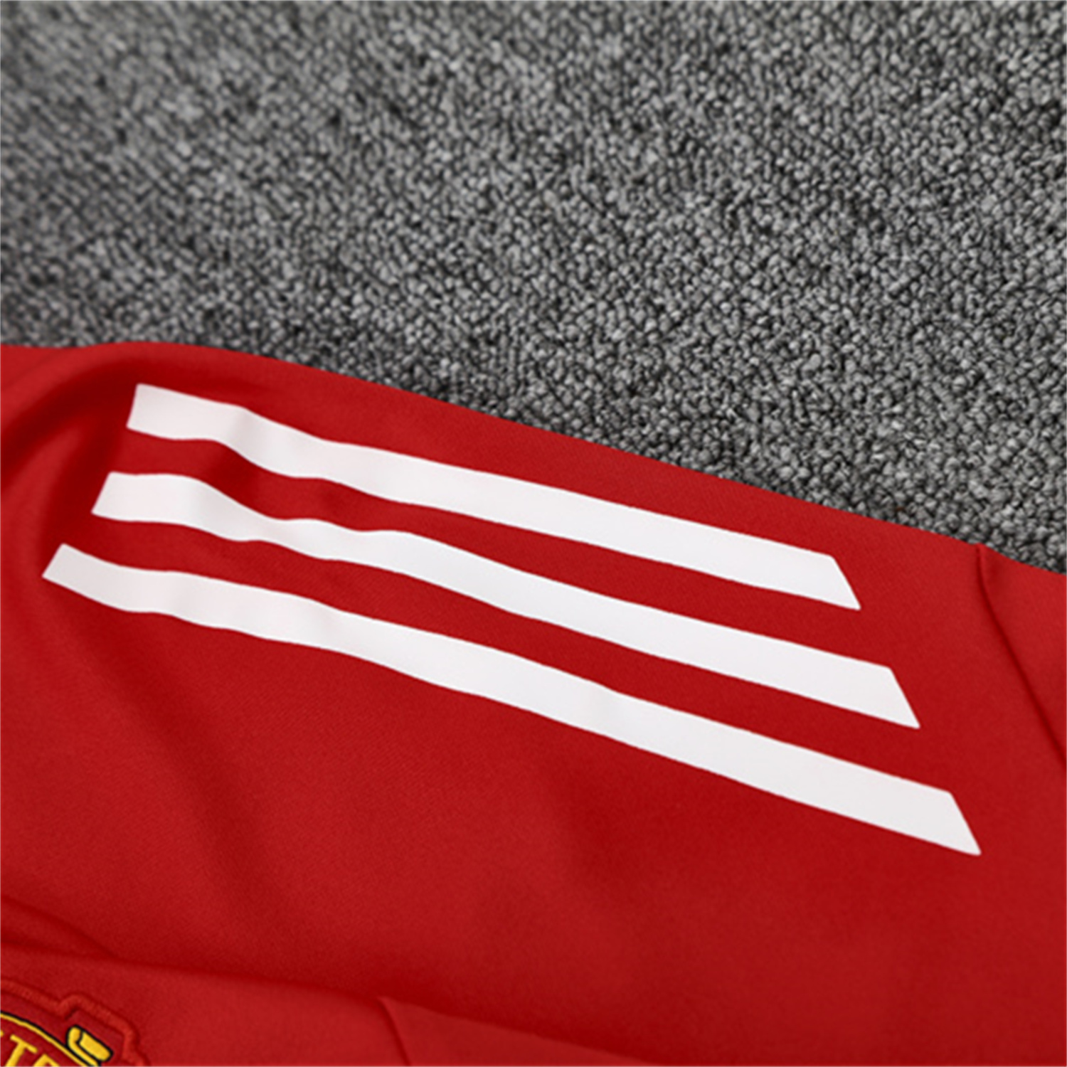 UltraTrikot-Manchester United 25-26 Long Sleeves Training Set - Red Top & Black Pants