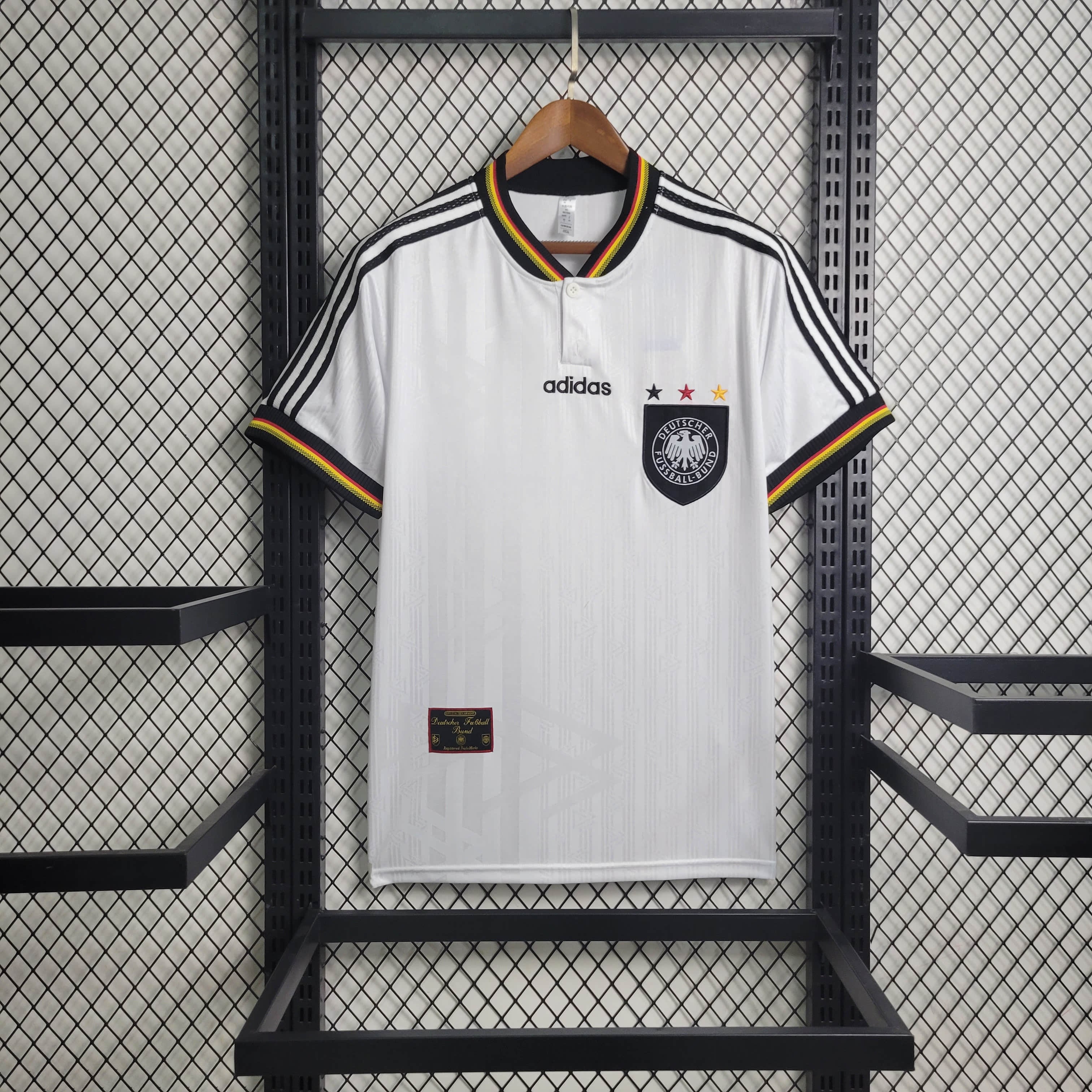 ManixJersey.com | Retro Germany 1996 Home Stadium Jersey -Customize Name, Number and Patch | Worldwide Shipping