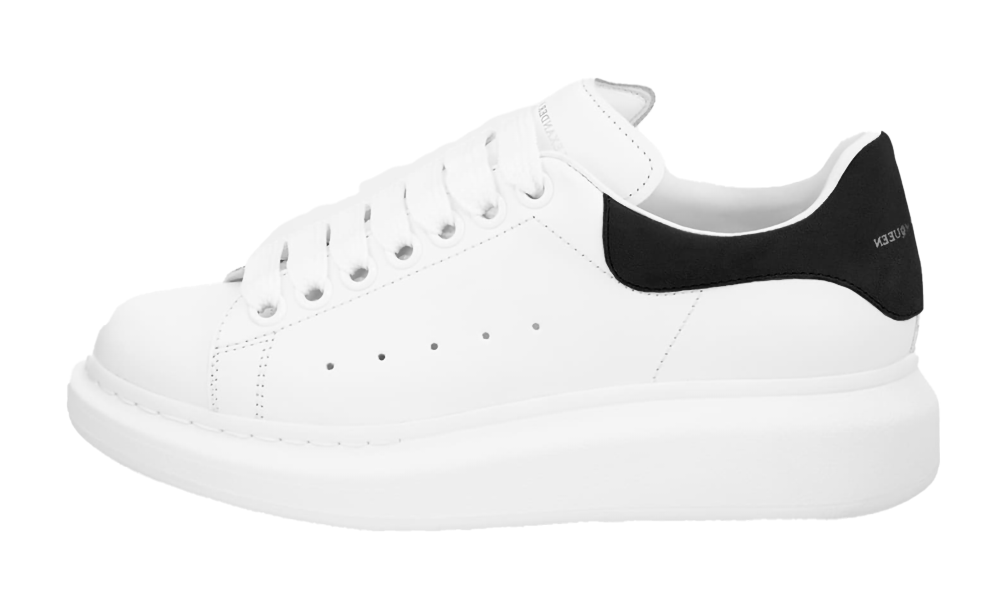 Alexander McQueen Wmns Oversized Sneaker "White Black"、mysite、Cacoeks