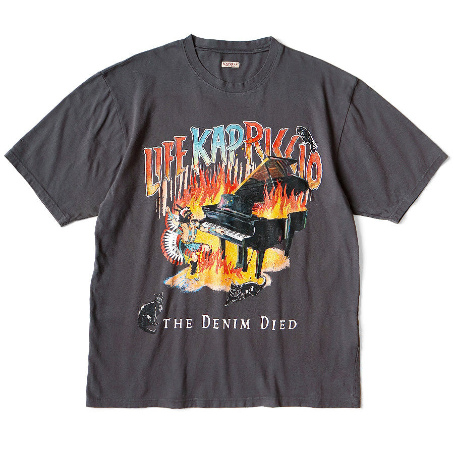 KAPITAL 20 / Jersey Crew Neck Tee ( BURNING PIANO pt )  K2503SC062 