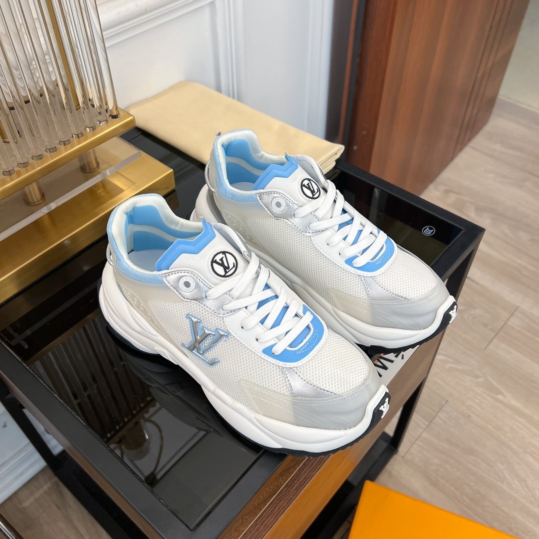 LV RUN 55 SNEAKER WHITE BLUE、mysite、Cacoeks