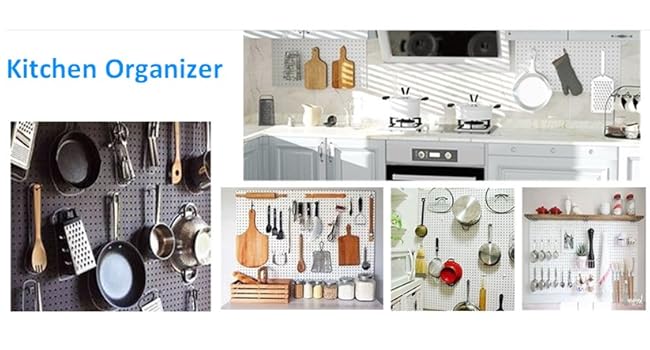 Pegboard Kitchen Organizer Wall Storage Home