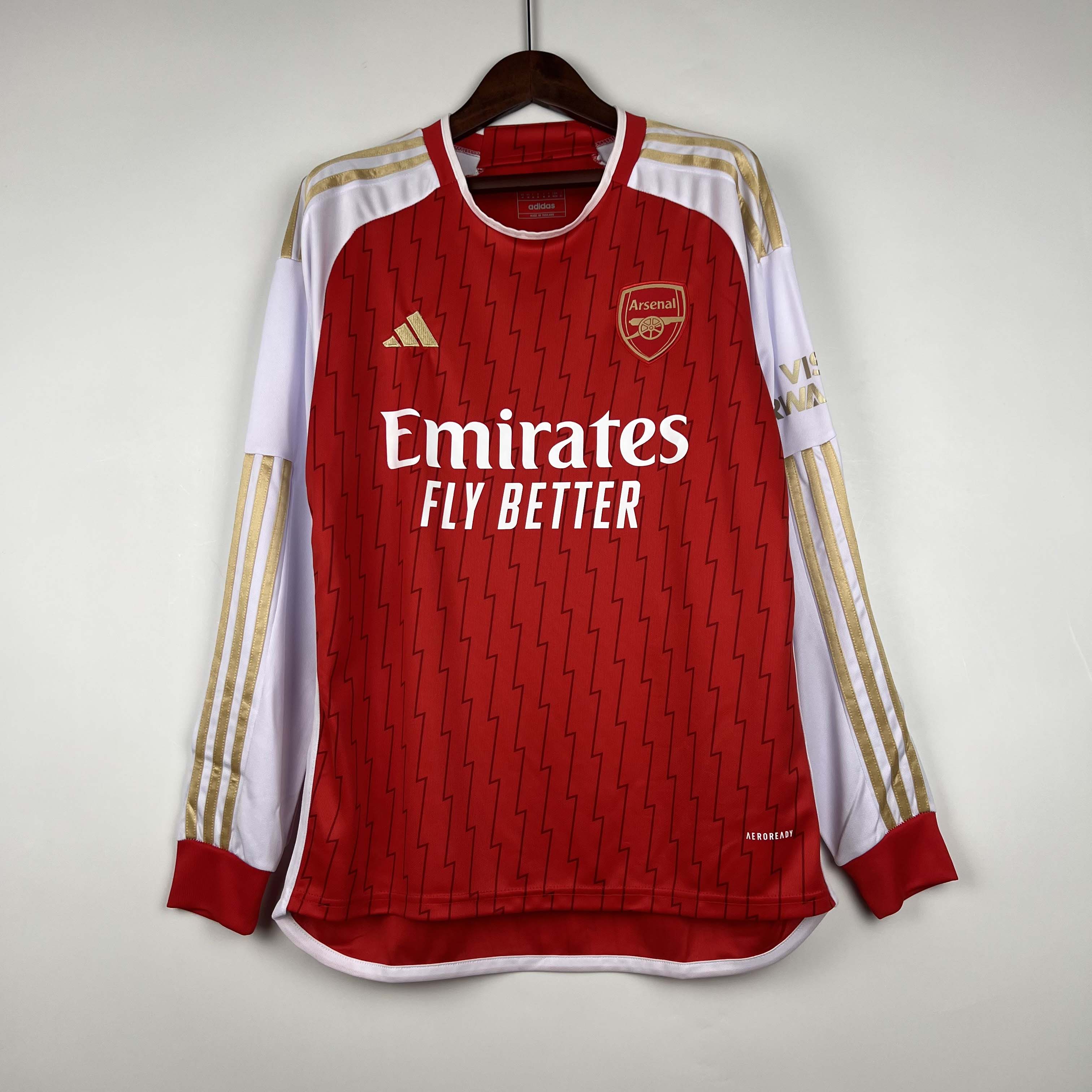 2023/2024 Long Sleeve Arsenal Home Football Shirt 1:1 Thai Quality:football jersey mysite: unitedjerseyfootball 邓江浪:football