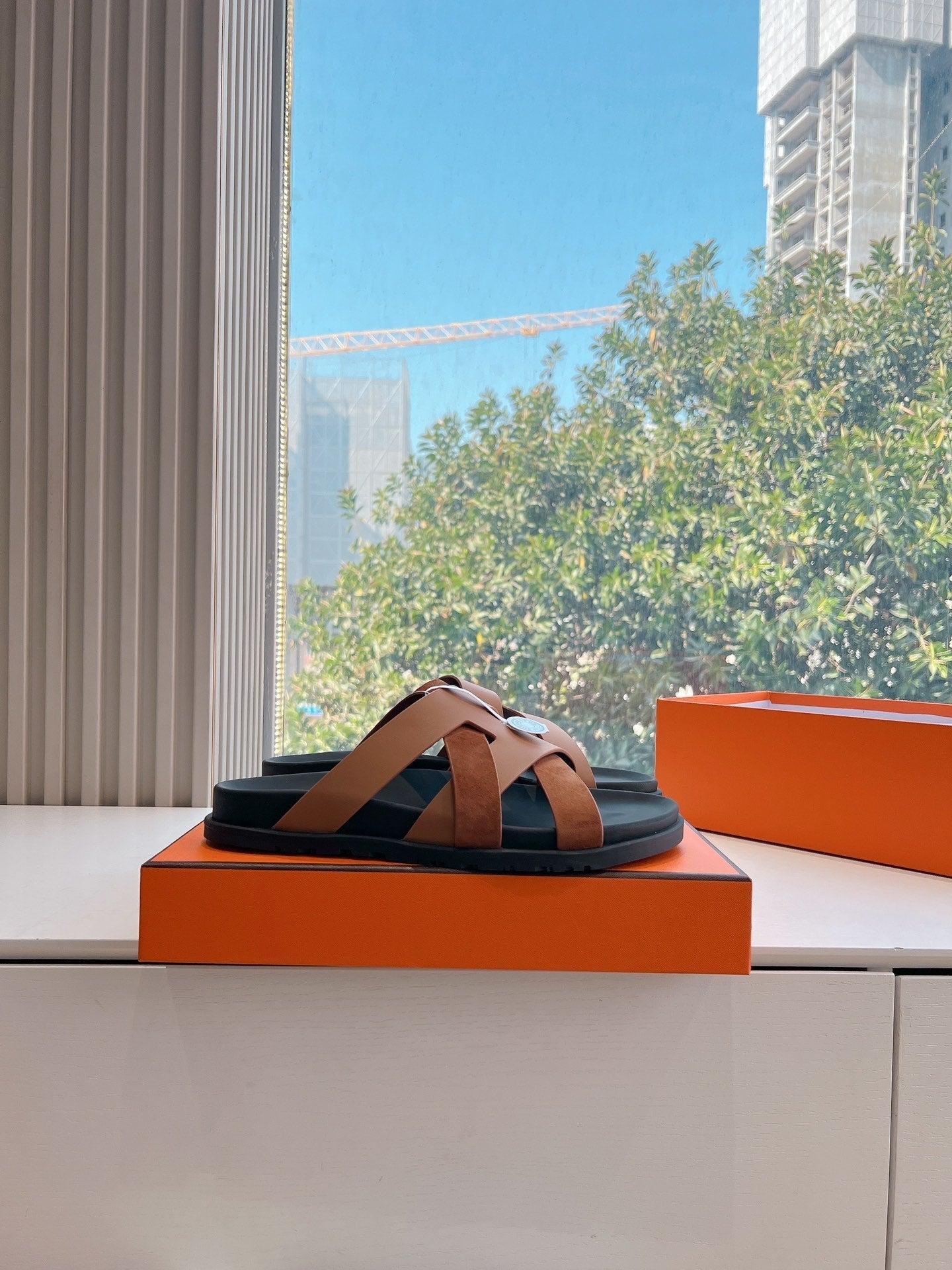 KAZIMIR SANDAL IN BRONZE BROWN CALFSKIN AND SUEDE、mysite、Cacoeks