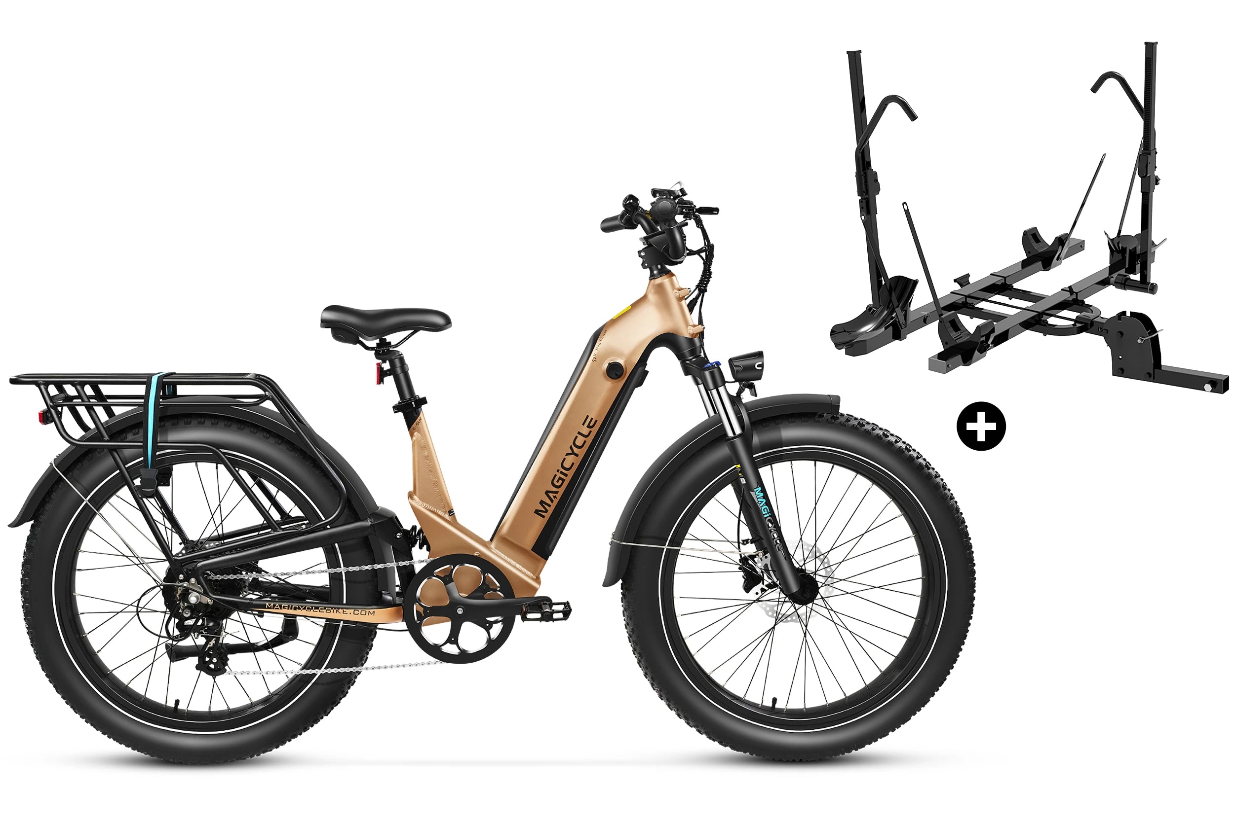 Magicycle Deer Step-Thru Full Suspension Ebike SUV、mySite、bearsvspackers