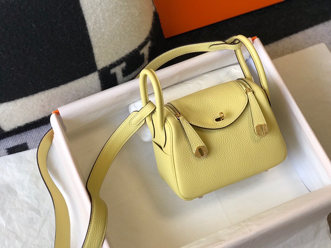 Original Copy Hermes Mini Lindy Leather Bags More Colors-2