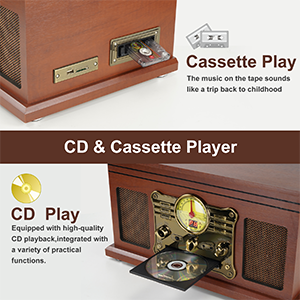 CD AND CASSETTE TAPE PLAYER