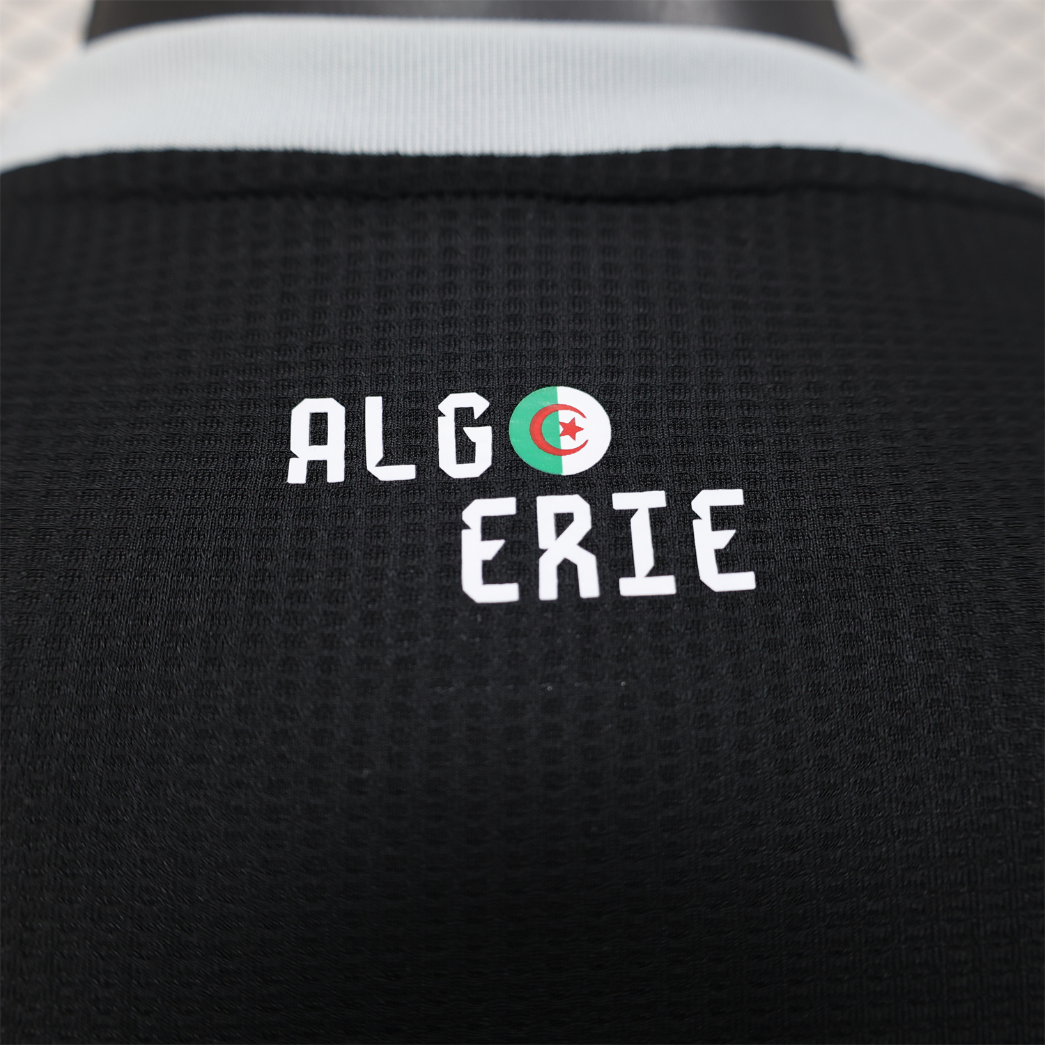 UltraTrikot-Algeria 25-26 Pure Black with White Chest Text Jersey - Player Version
