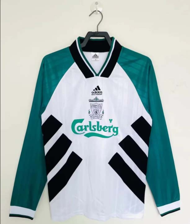 1993/1995 Retro Long Sleeve Liverpool Away Football Shirt 1:1 Thai Quality:football jersey mysite: unitedjerseyfootball 邓江浪:football