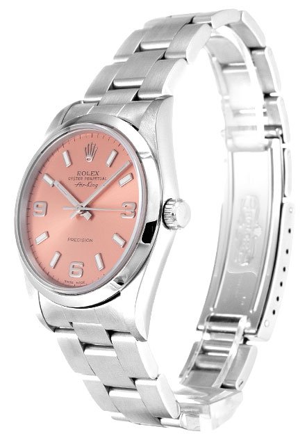 Replica Rolex Air-King 34mm Pink Dial 14000-fasswatch