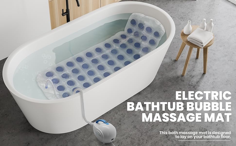 Electric Bathtub Bubble Massage Mat;Massage Mat;Bubble Massage Mat;Bubblel;Bathtub;Spa;Full Body;