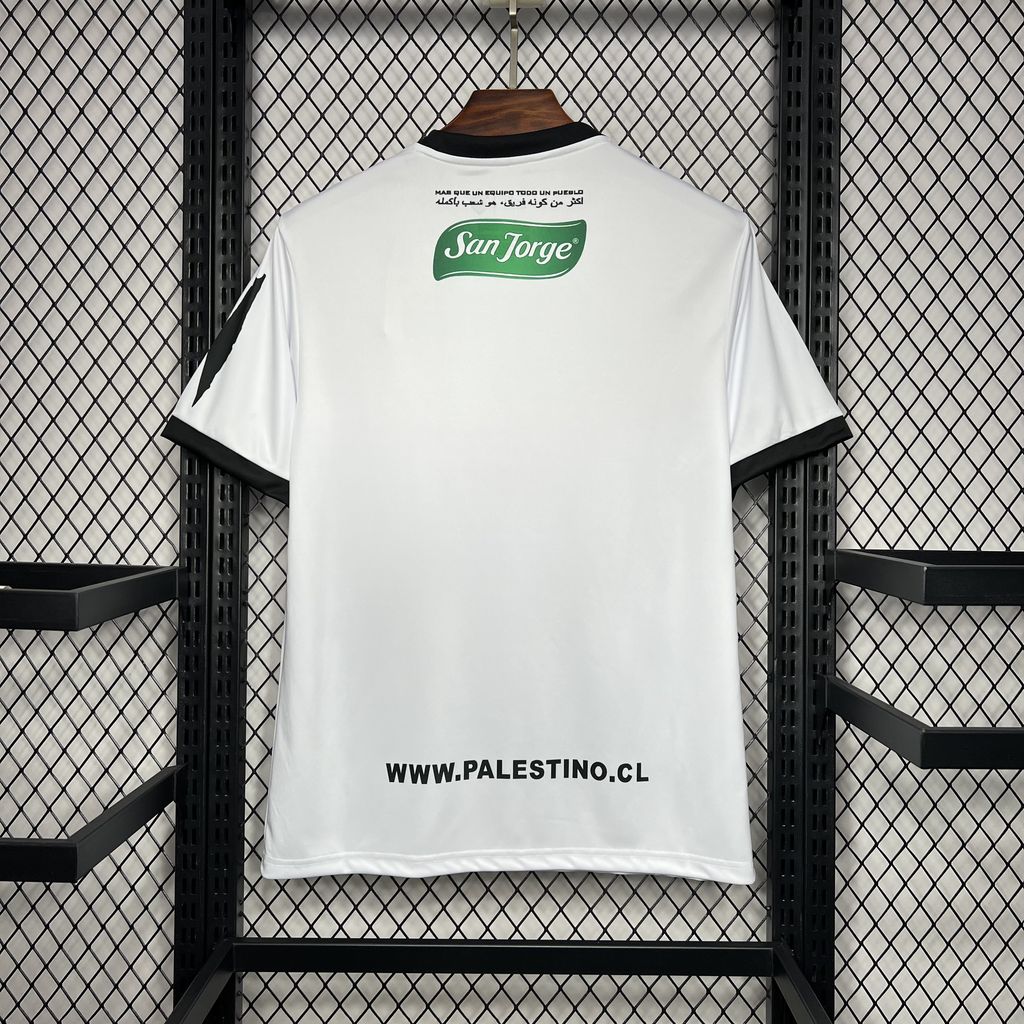 SIUjerseys-Club Deportivo Palestino 24-25 White Graffiti Jersey - Fans Version