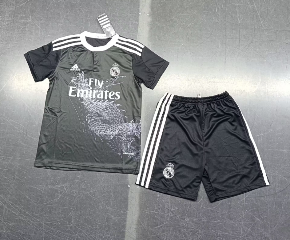 14/15 Retro Real Madrid Third Football Shirt Kids Size Suit-mysite Custom Football Kit- Nextkits