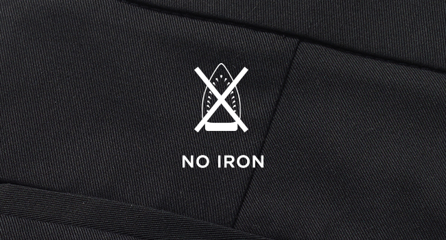 premium no iron khaki
