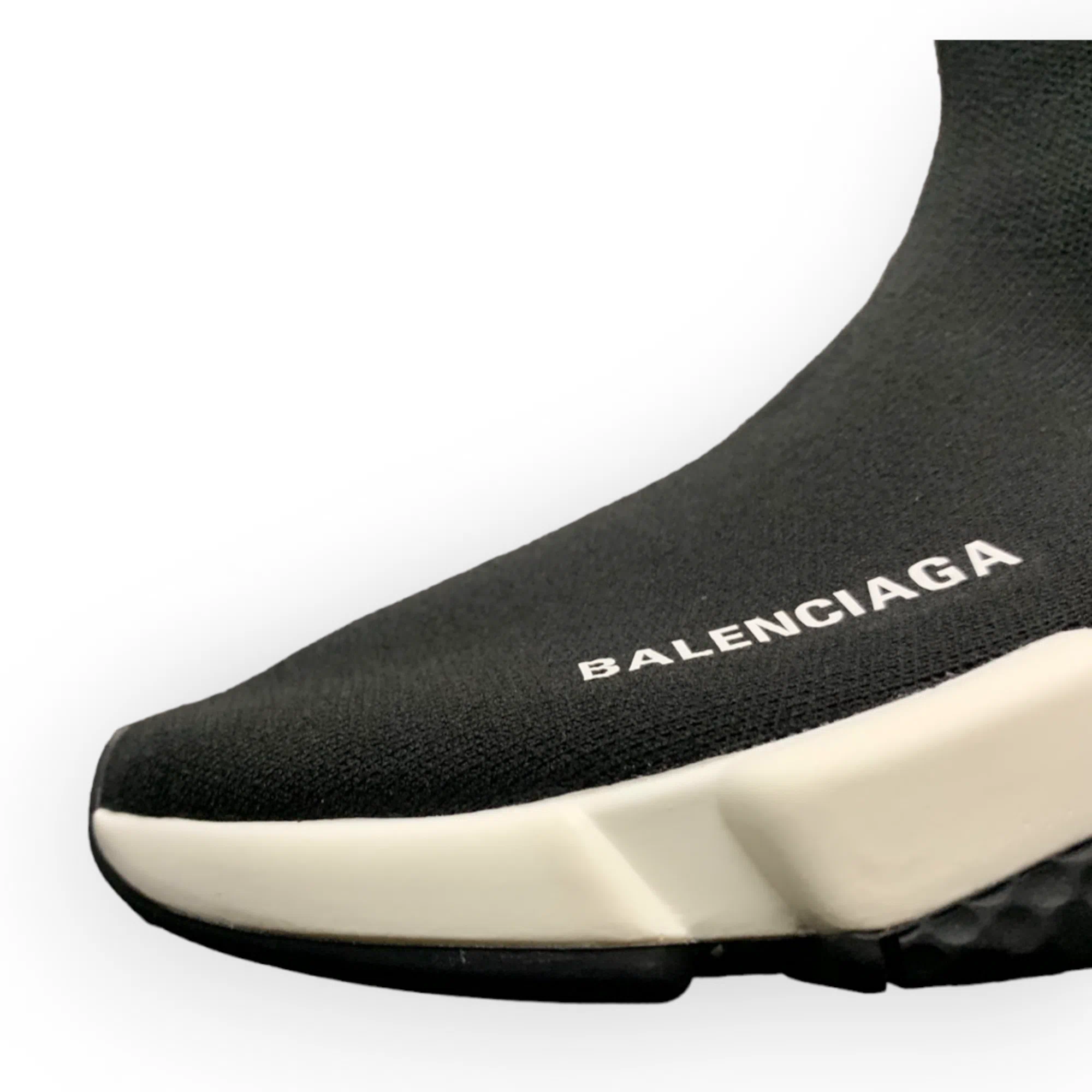 Balenciaga Speed Claer Sole Trainer in Black White、mysite、Cacoeks