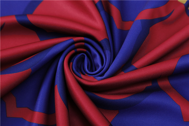 2024/2025 Barcelona Half Training Jersey Red and Blue Camouflage Kit:football jersey mysite: unitedjerseyfootball 邓江浪:football