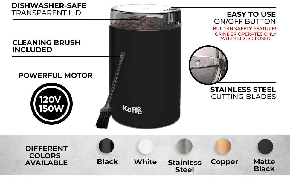 Kaffe Coffee Grinder Electric Perfect for Espresso