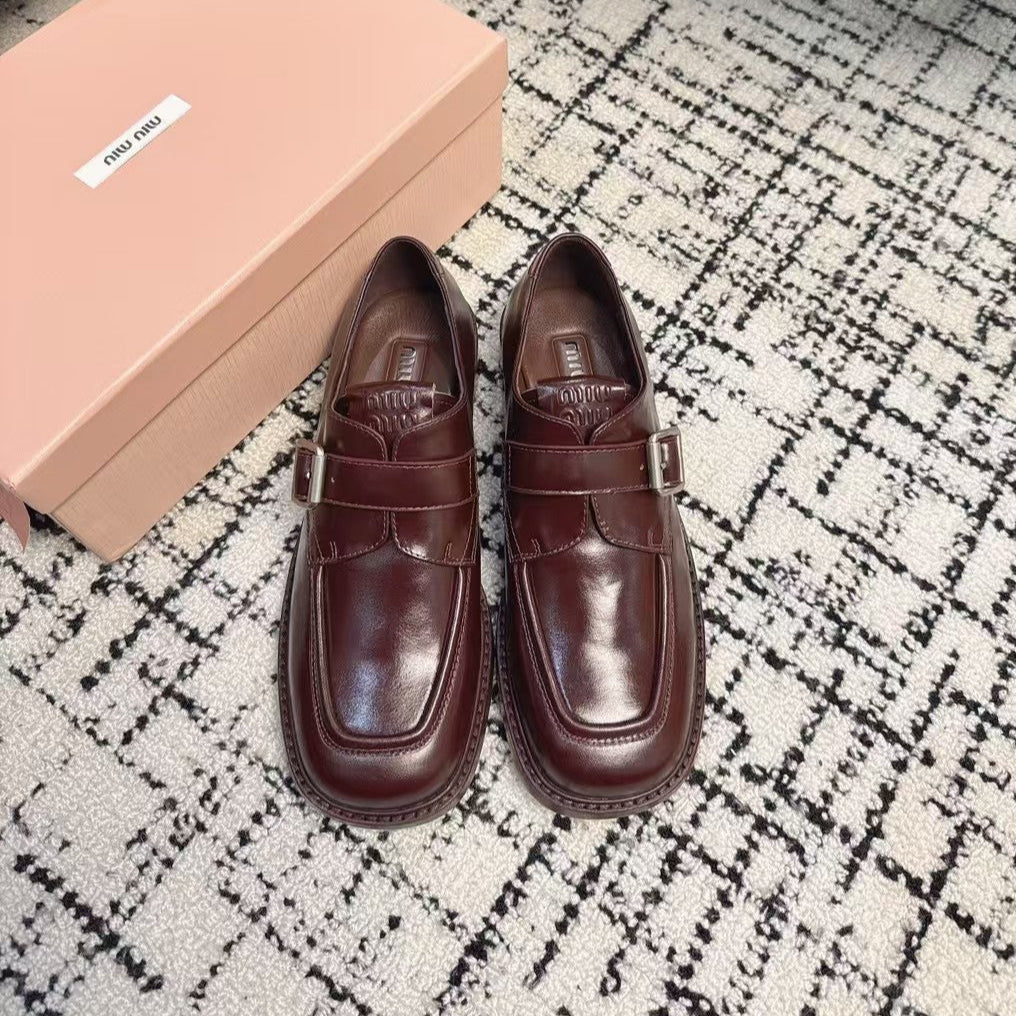 SQUARE TOE OXFORD IN SANGRIA RED SHINY CALFSKIN、mysite、Cacoeks