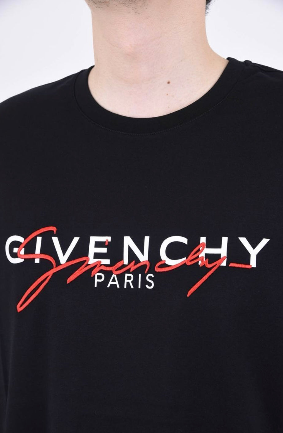 Givenchy Red Embroidery T-Shirt Black Regular Fit、mysite、Cacoeks