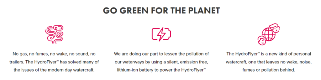 hydroflyer-cruiser-e-foil environmental promises