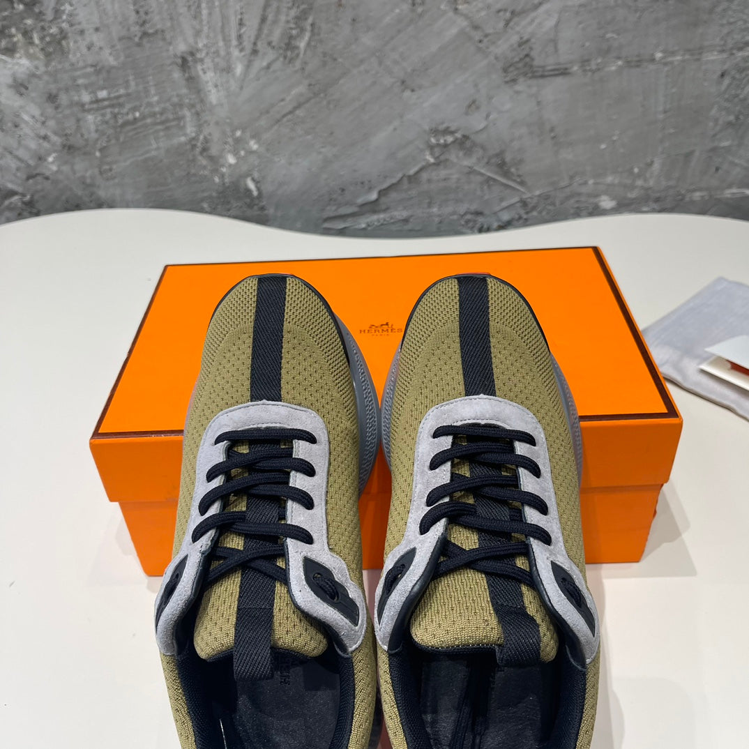 HEROS SNEAKERS OLIVE GOATSKIN、mysite、Cacoeks