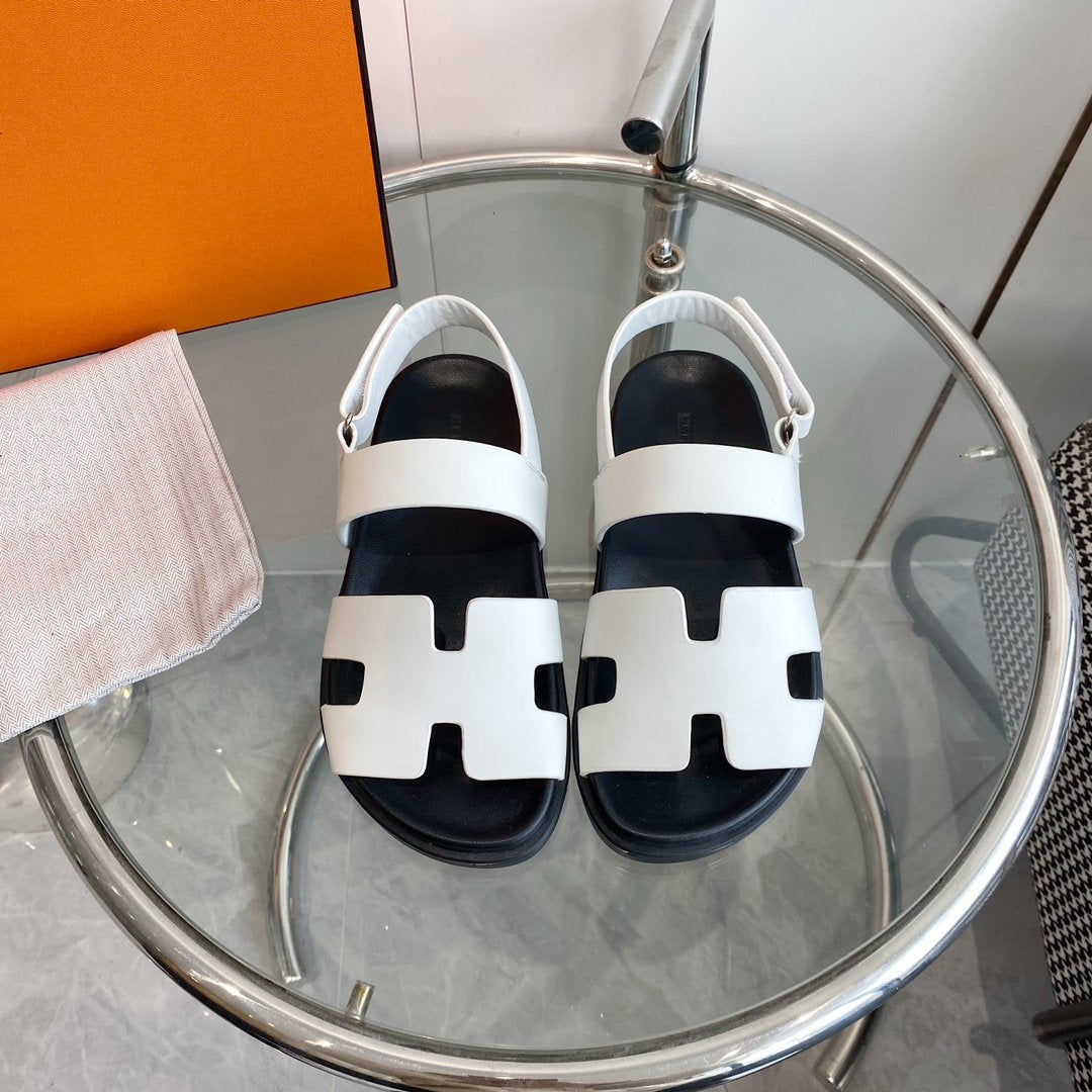 Genius Sandal White Leather、mysite、Cacoeks