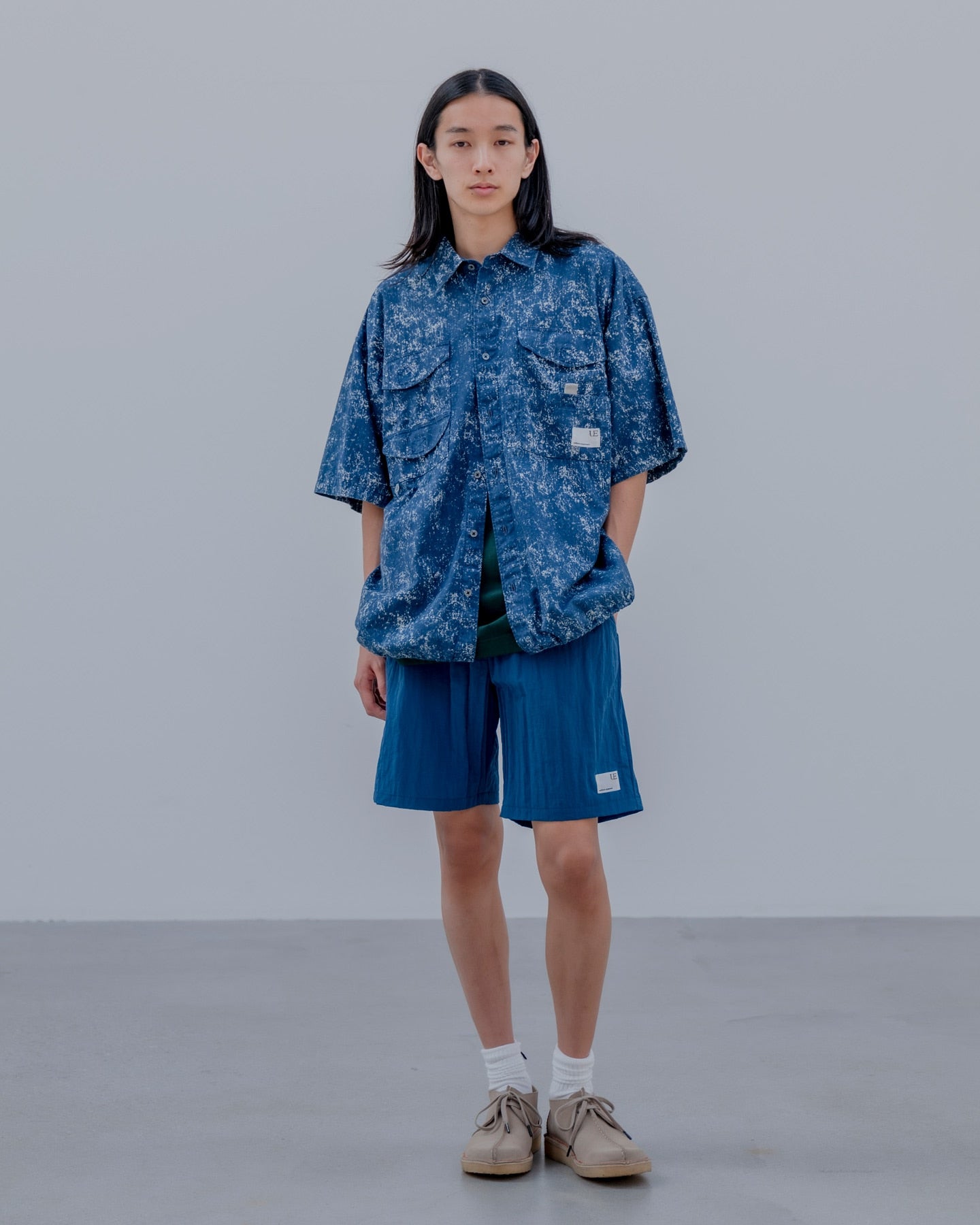 uniform experiment 25S/S CRYSTAL NYLON EASY SHORTS  UE-250023 