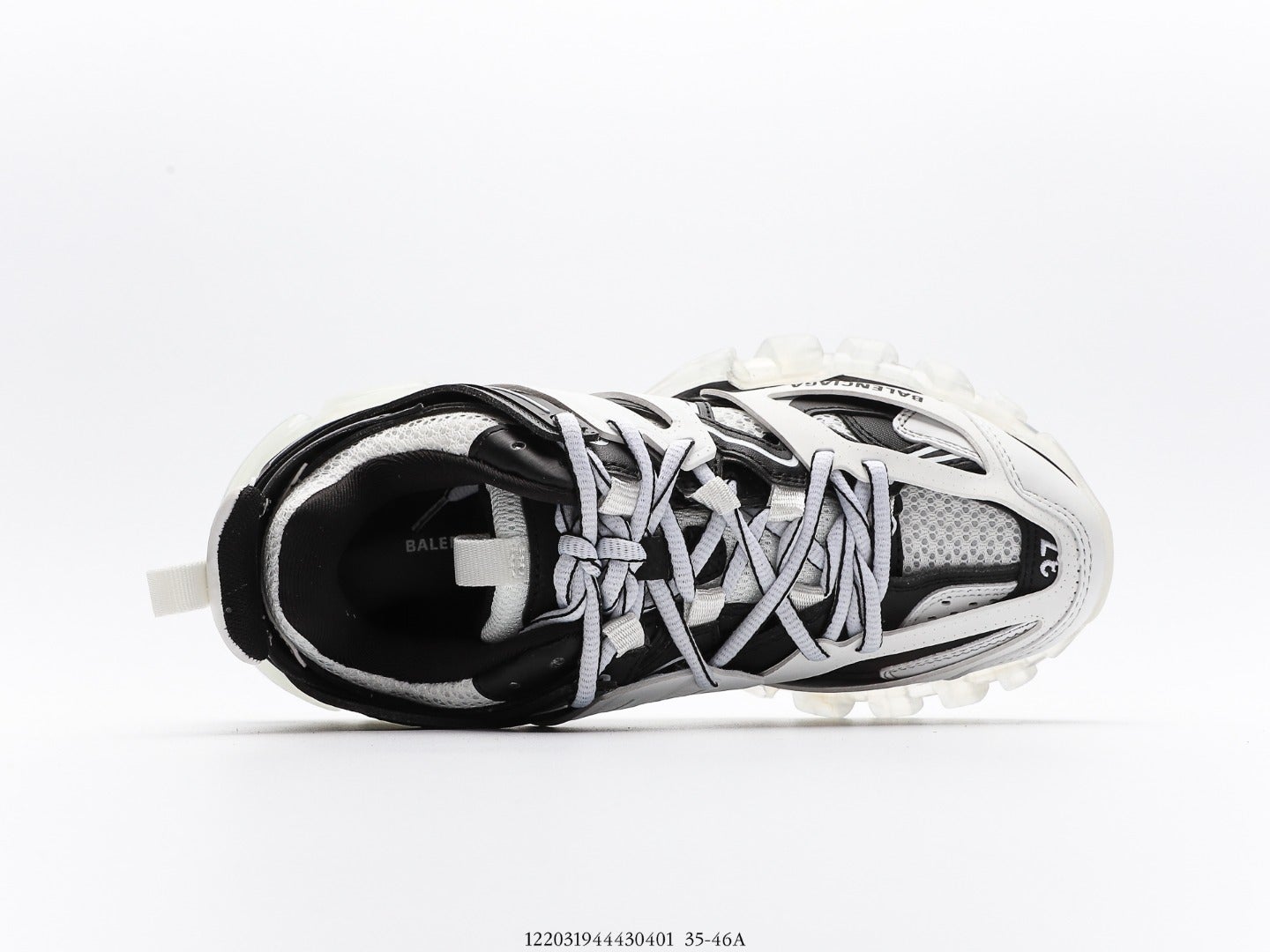 Balenciaga Track Clear Sole Trainer White Black、mysite、Cacoeks