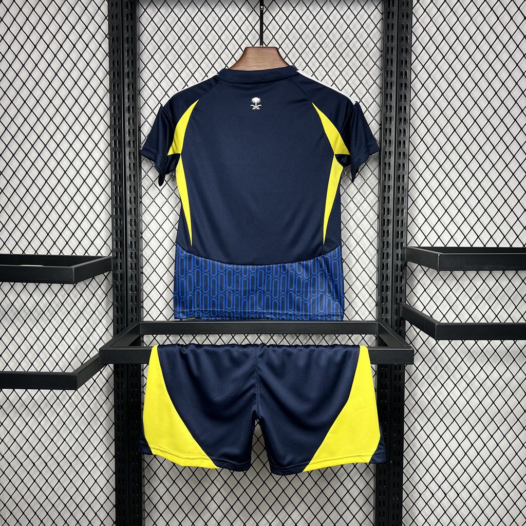 ManixJersey.com | Al Nassr Riyadh Victory 24-25 Away Kids Kit -Customize Name, Number and Patch | Worldwide Shipping