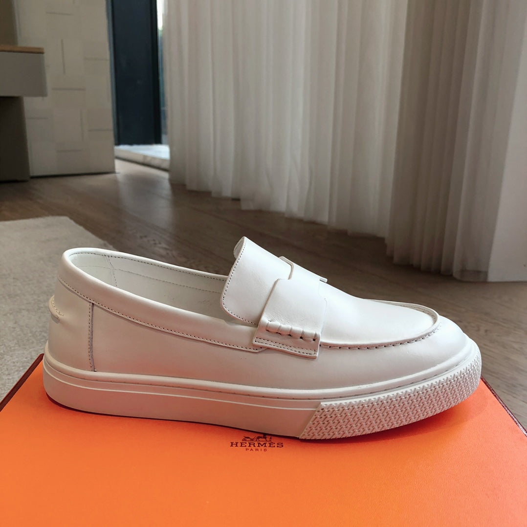 IKE SLIP-ON SNEAKER WHITE CALFSKIN、mysite、Cacoeks