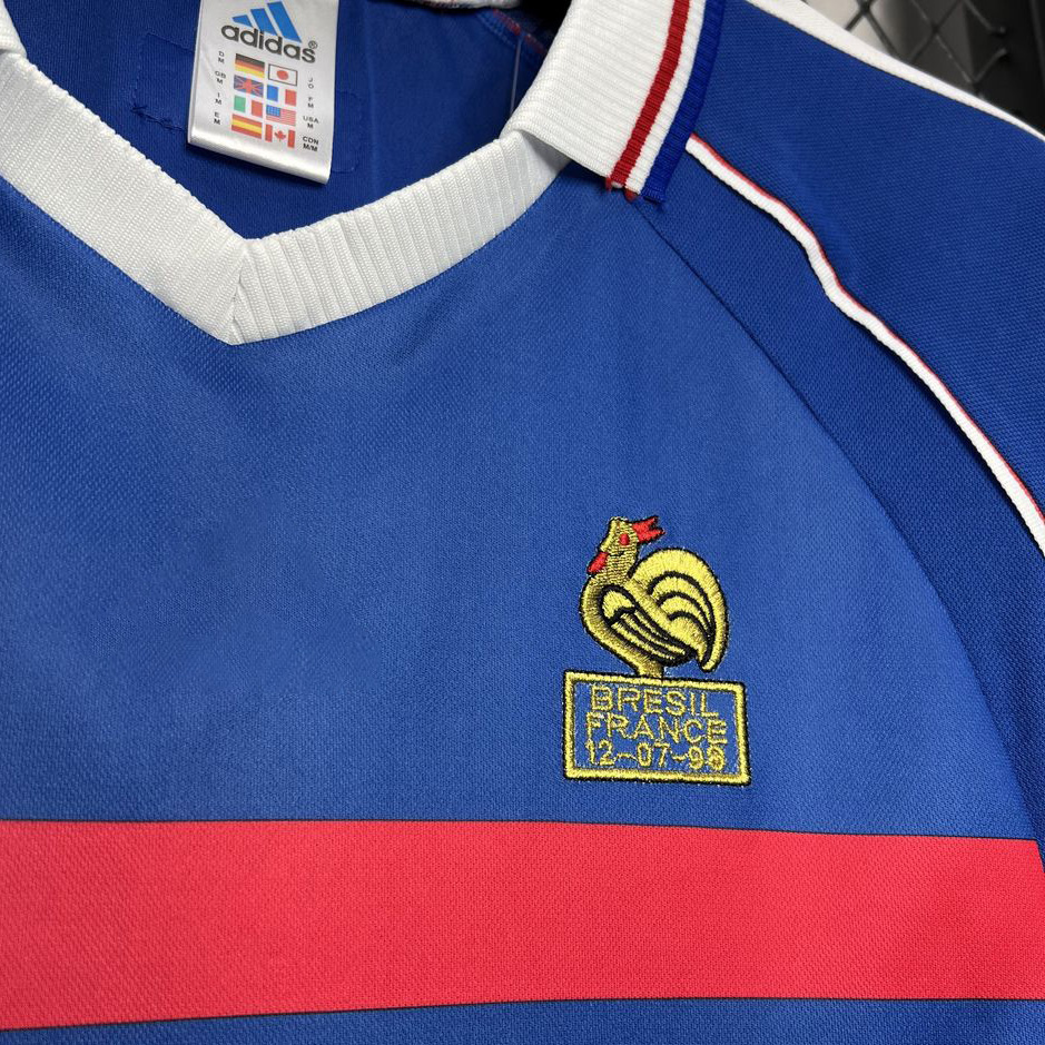 Higojerseys-Retro France 1998 Home Stadium Jersey