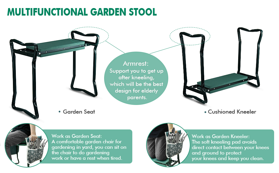 Garden Kneeler and Seat Heavy Duty