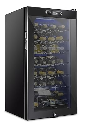 Schmecke 28 bottle wine cooler with lock