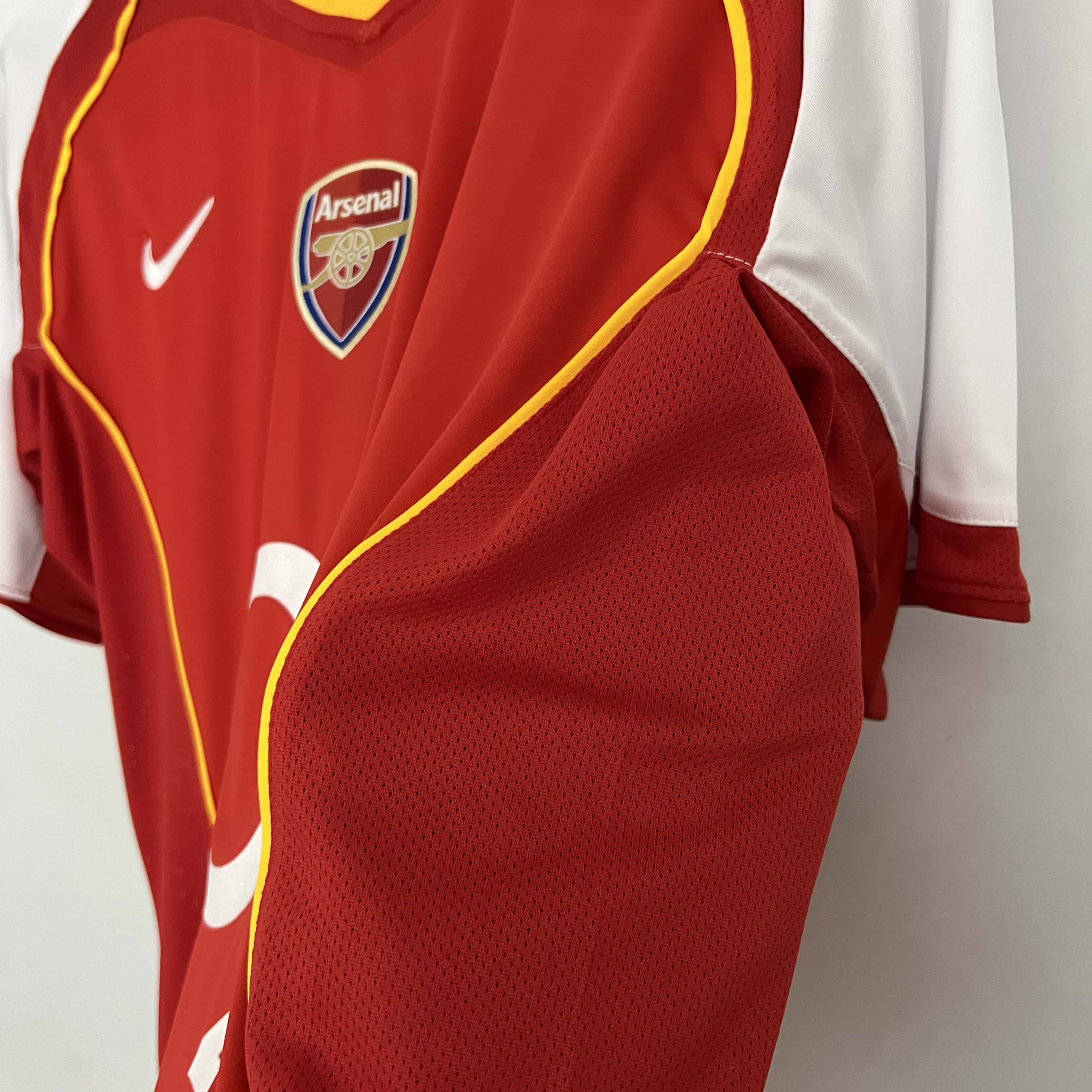 2004/2005 Retro Arsenal Home Football Shirt 1:1 Thai Quality:football jersey mysite: unitedjerseyfootball 邓江浪:football