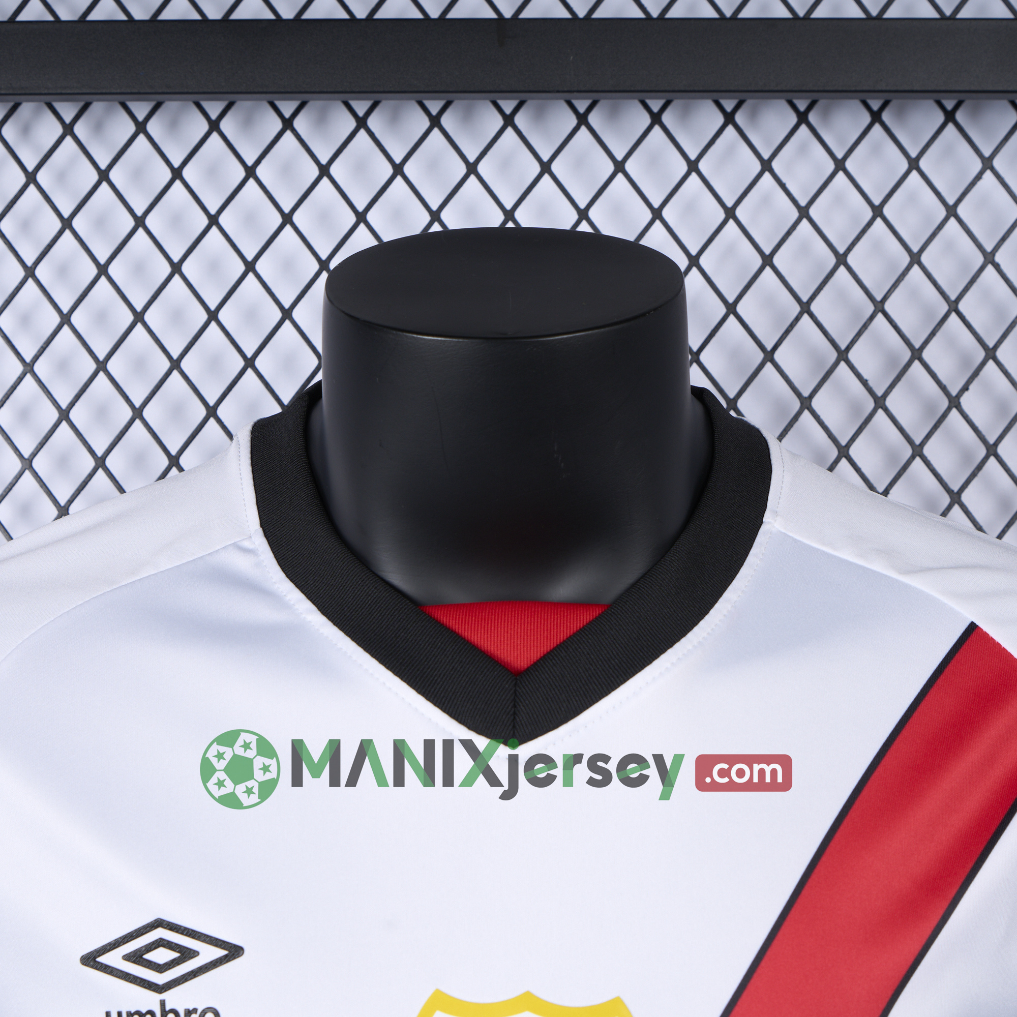 ManixJersey.com | Rayo Vallecano 24-25 Home Jersey - Player Version -Customize Name, Number and Patch | Worldwide Shipping