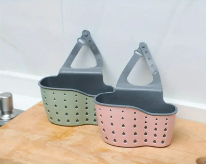 1pc kitchen sink hanging bag organize your drain faucet and dish cloths with this convenient storage solution details 2