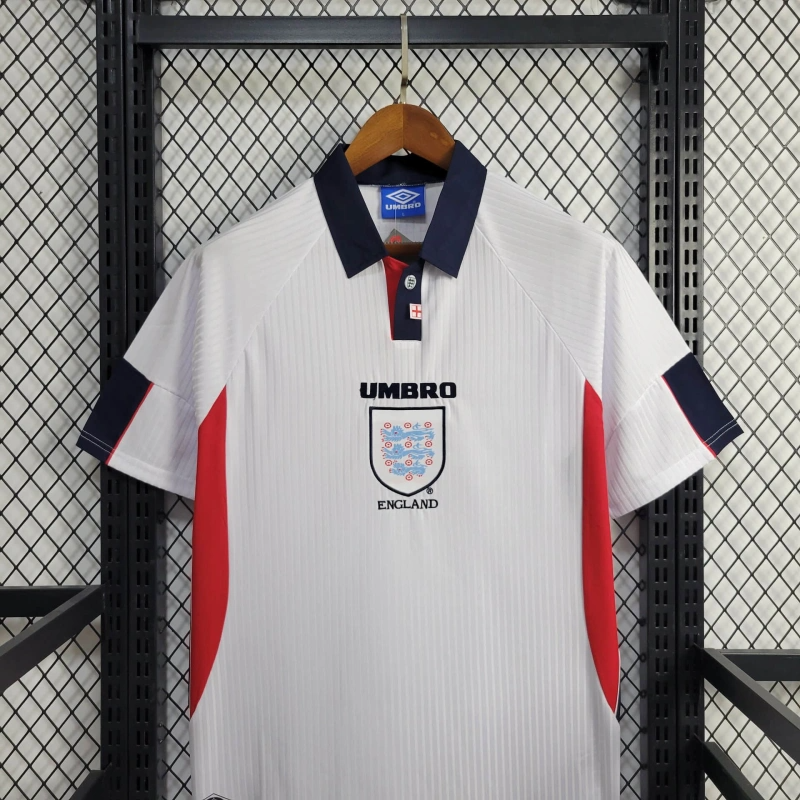 ManixJersey.com | Retro England 1998 Home Stadium Jersey -Customize Name, Number and Patch | Worldwide Shipping