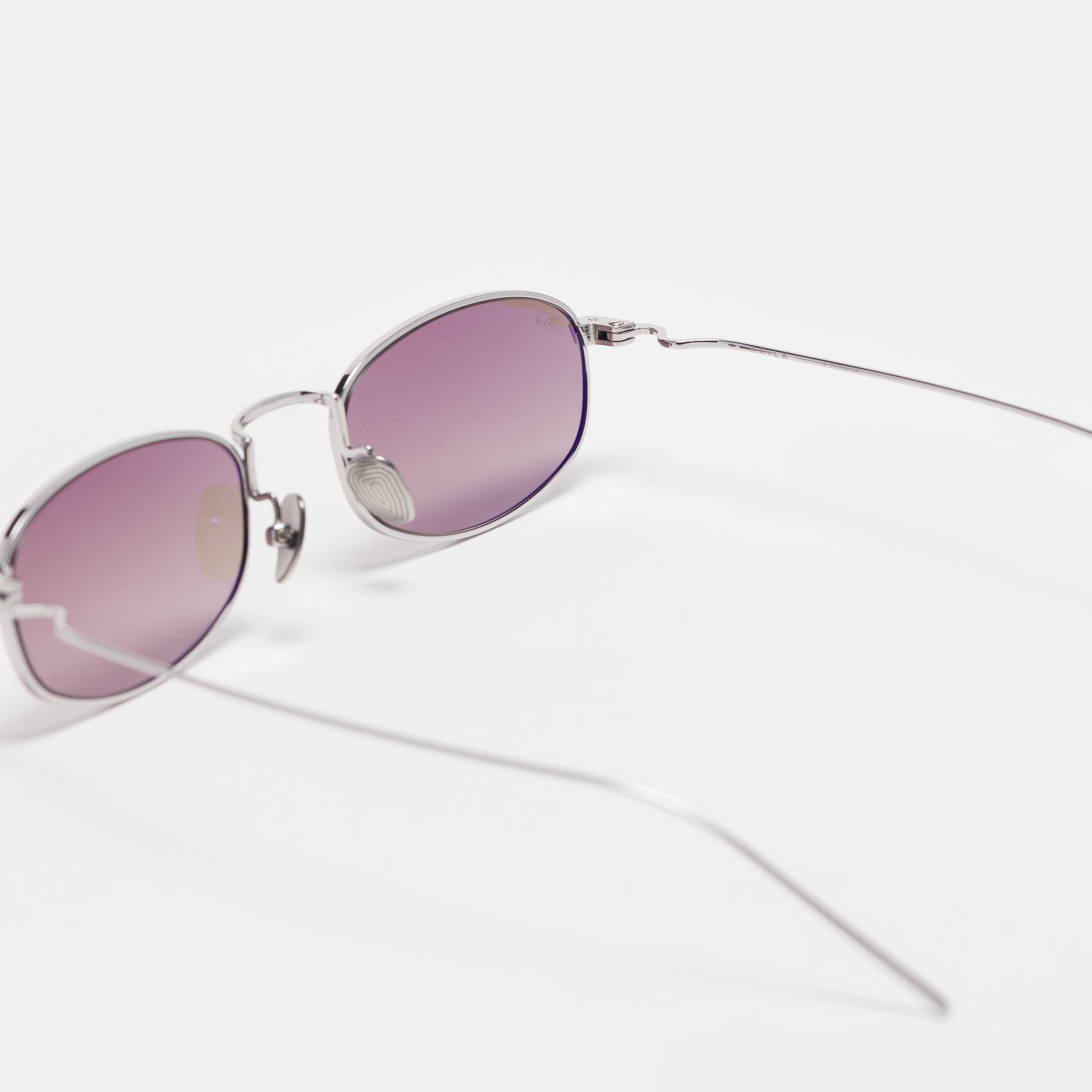 Icon Sunglasses in Silver/Brown Gradient