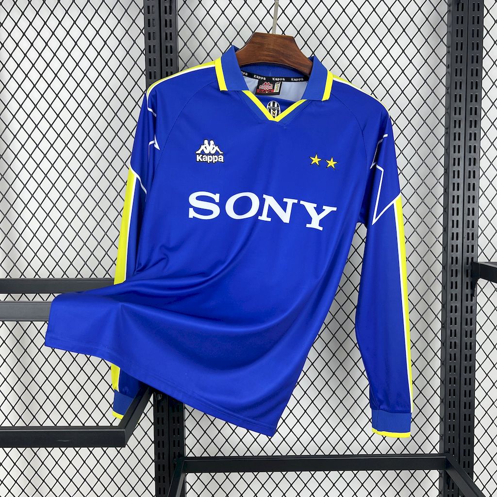 JerseysGala.com | Retro Juventus 1996-97 Away Long Sleeves Jersey -Customize Name, Number and Patch | Worldwide Shipping