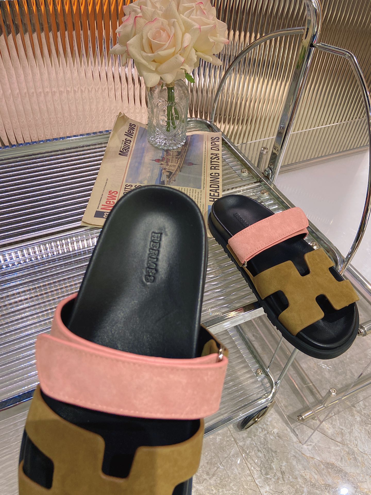 CHYPRE SANDAL ARMY MIX LIGHT PINK SUEDE、mysite、Cacoeks