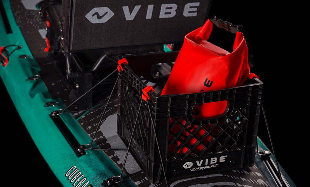 Vibe Kayaks Cubera 120 gear storage Vibe Kayaks Cubera 120 gear storage