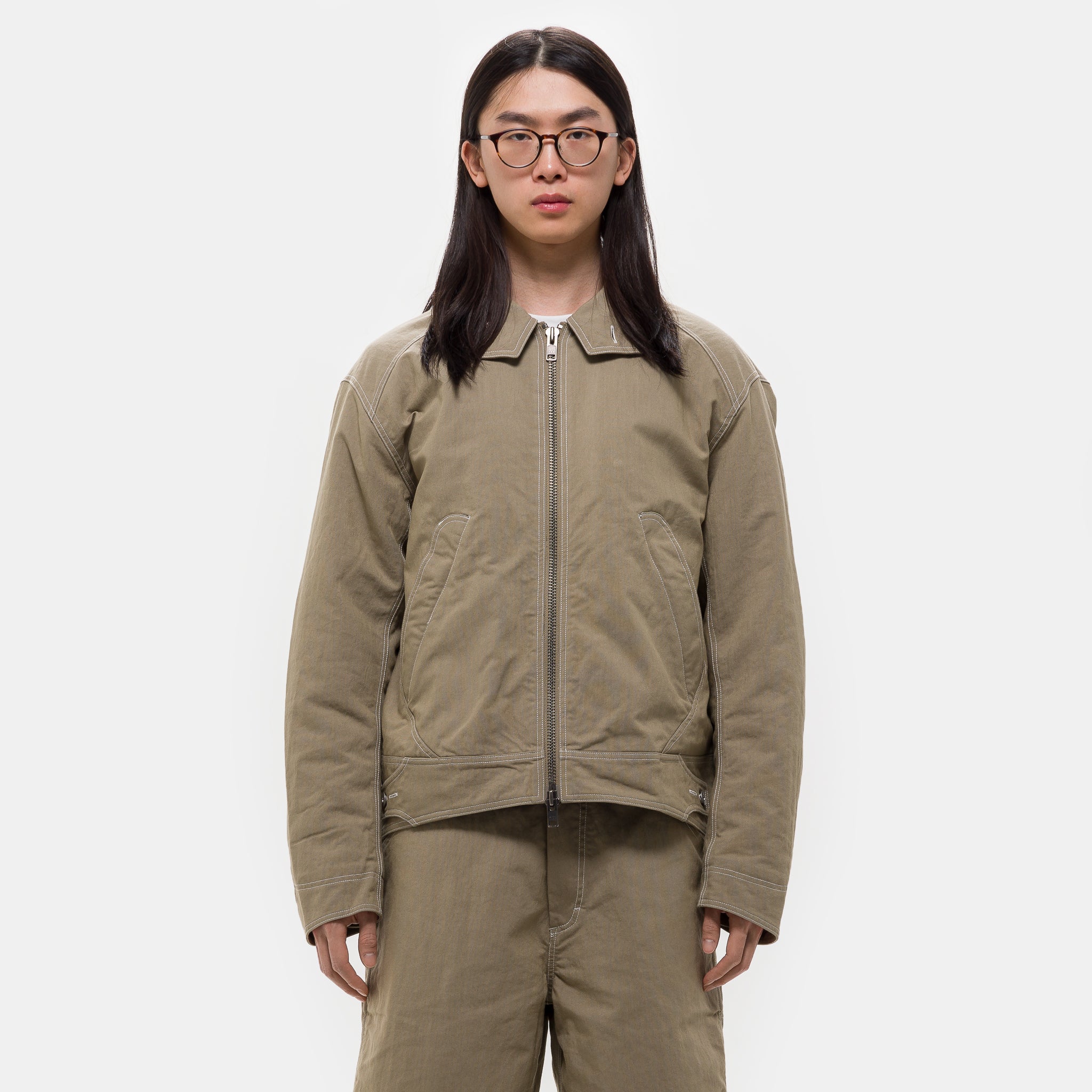 Welder Zip Insulated Jacket in Travertine