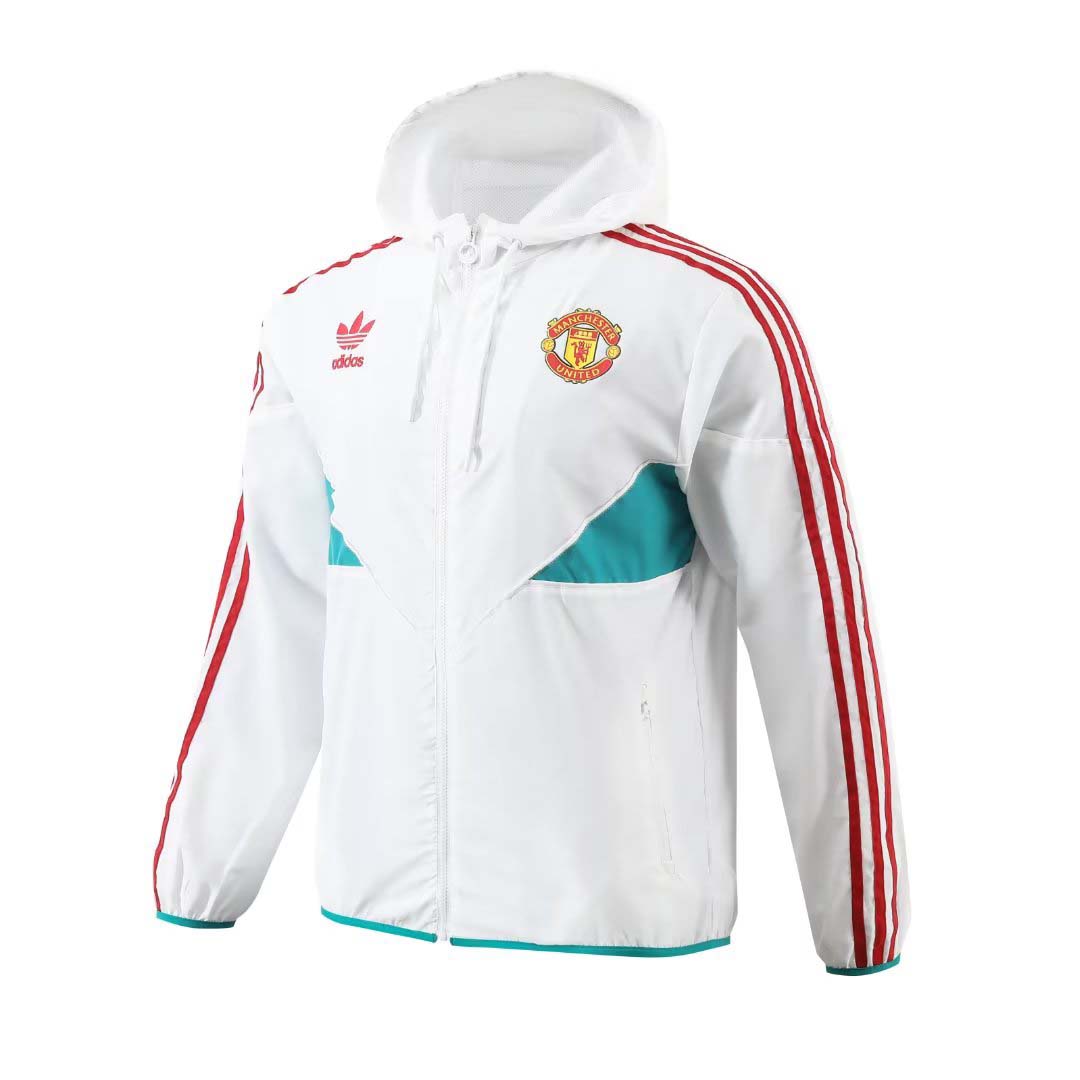 2023 Manchester United Windbreaker white Edge:football jersey mysite: unitedjerseyfootball 邓江浪:football
