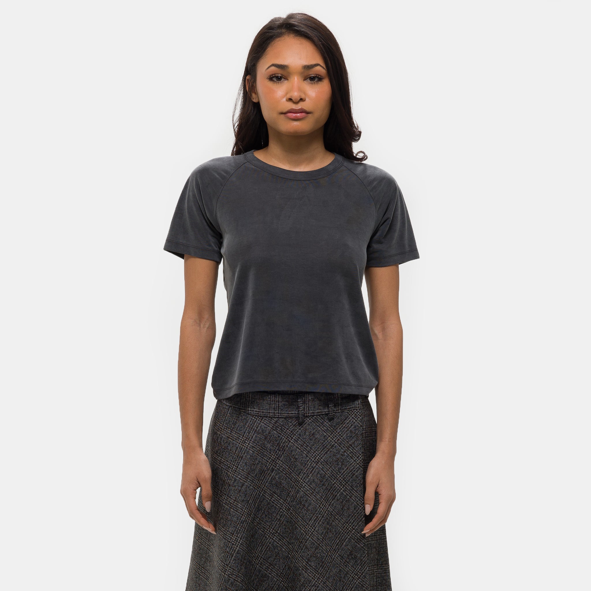 Raglan T-Shirt in Metal Grey
